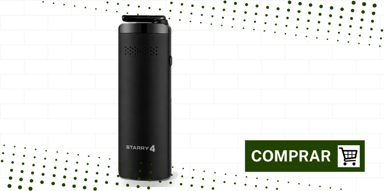 Vaporizador XMAX Starry 4.0 preto, de pé, com o bocal achatado no topo