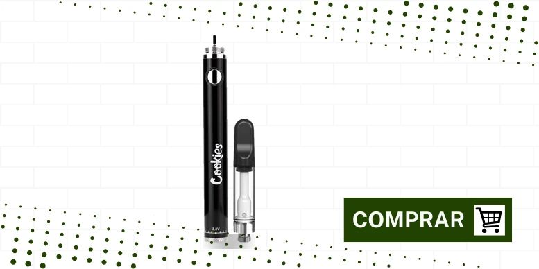 Caneta vaporizadora Cookies Twist com dois atomizadores 510